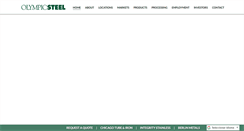 Desktop Screenshot of olysteel.com